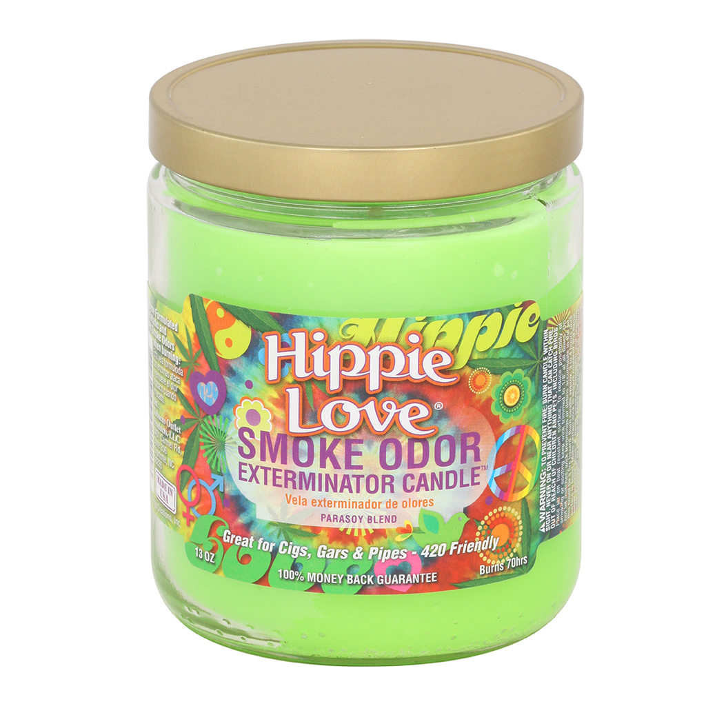 Smoke Odor Exterminator Hippie Love Candle 13 OZ