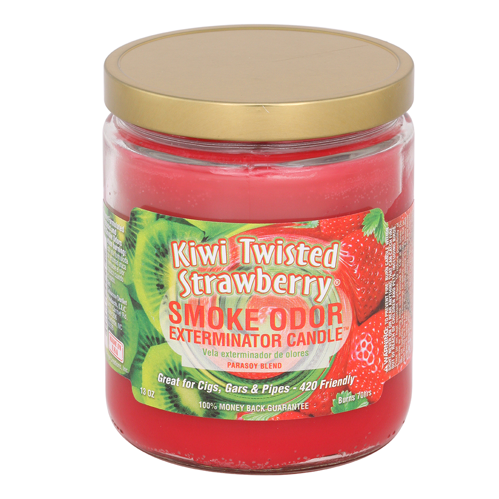 Smoke Odor Exterminator kiwi Twisted Strawberry Candle 13 OZ