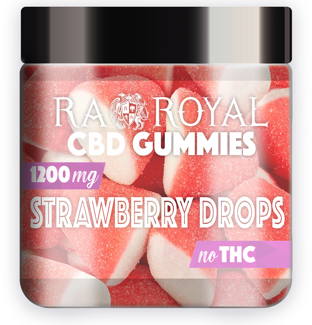 R.A. Royal Strawberry Drops 1200MG CBD Gummies