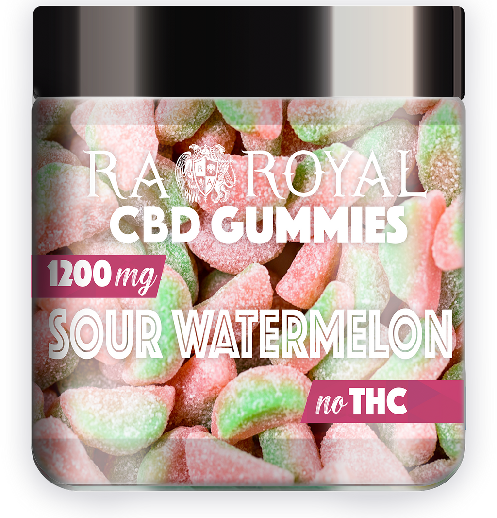RA Royal Sour Watermelon 1200MG CBD Gummies
