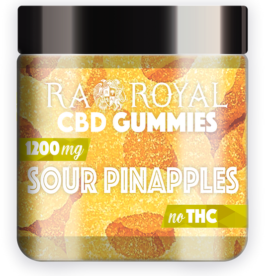 R.A. Royal Sour Pineapples CBD Gummies 1200MG 