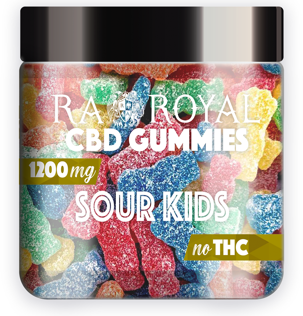 RA Royal Sour Kids 1200MG CBD Gummies