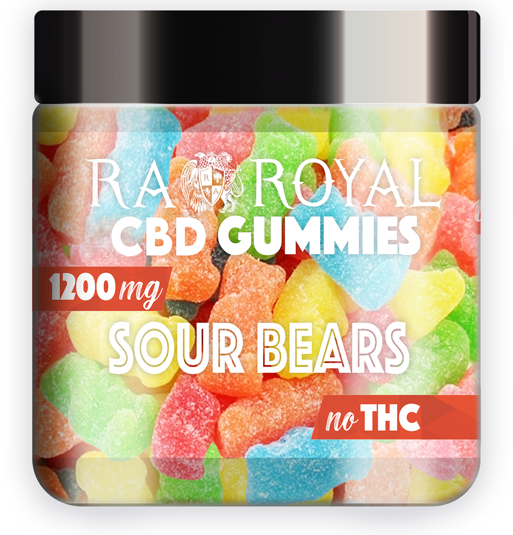 RA Royal Sour Bears 1200MG CBD Gummies
