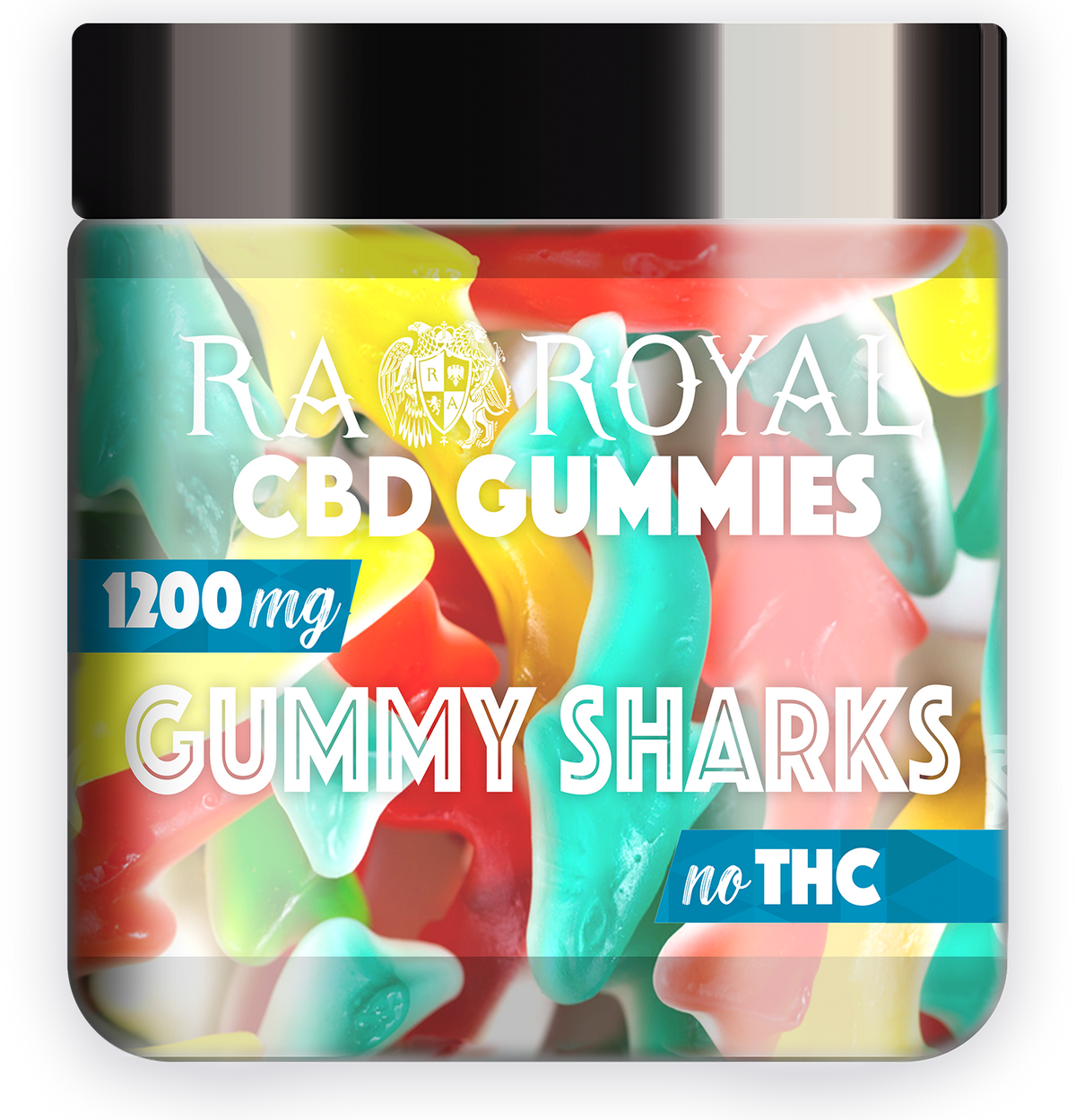 RA Royal Gummy Sharks 1200MG CBD Gummies
