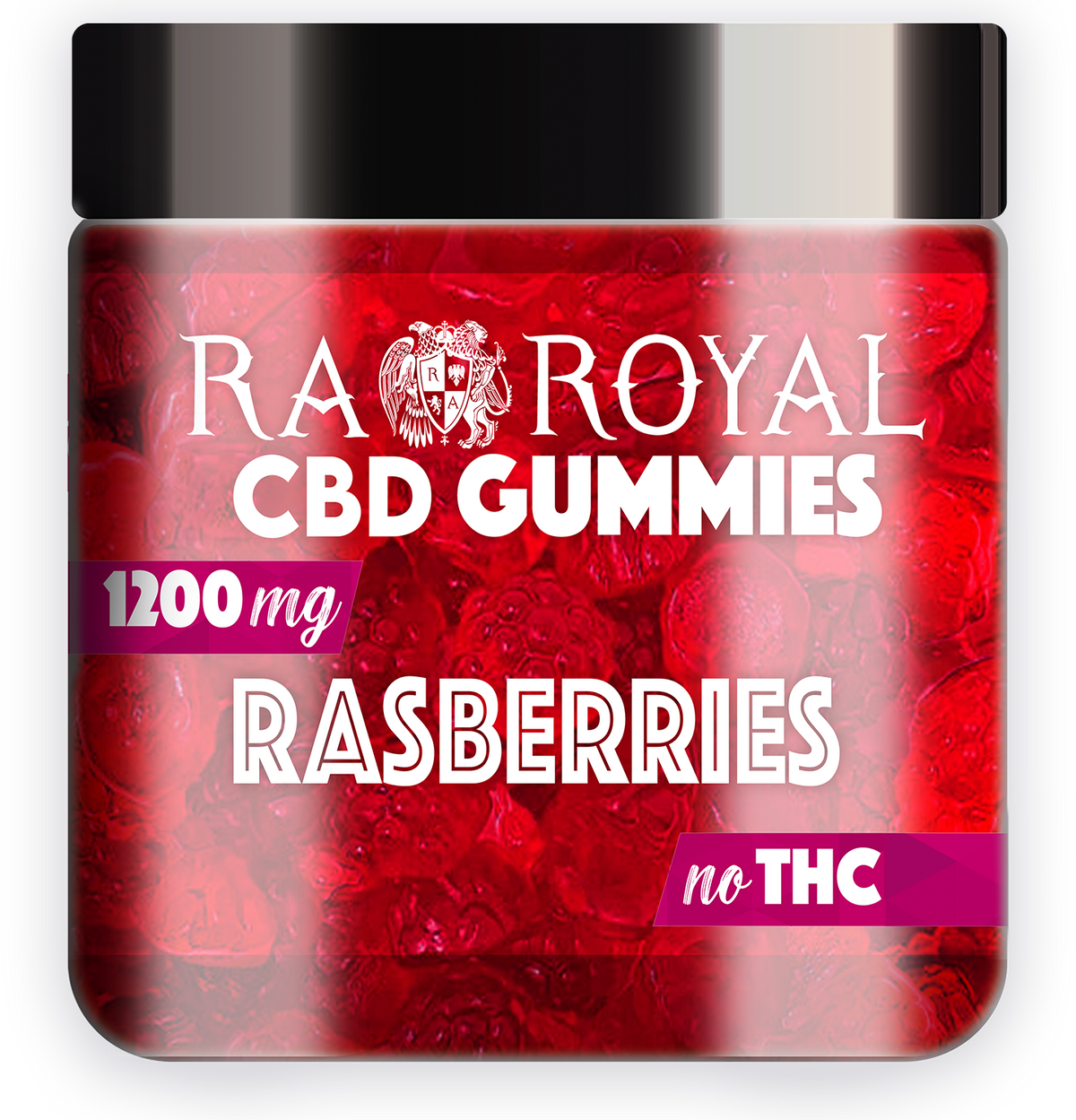 R.A. Royal Raspberries 1200MG CBD Gummies