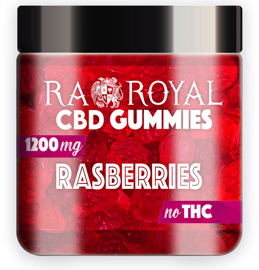 R.A. Royal Raspberries 1200MG CBD Gummies