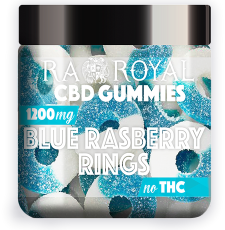 RA Royal Blue Raspberry Rings 1200MG CBD Gummies 