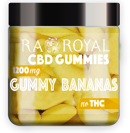 RA Royal Gummy Bananas 1200MG CBD Gummies
