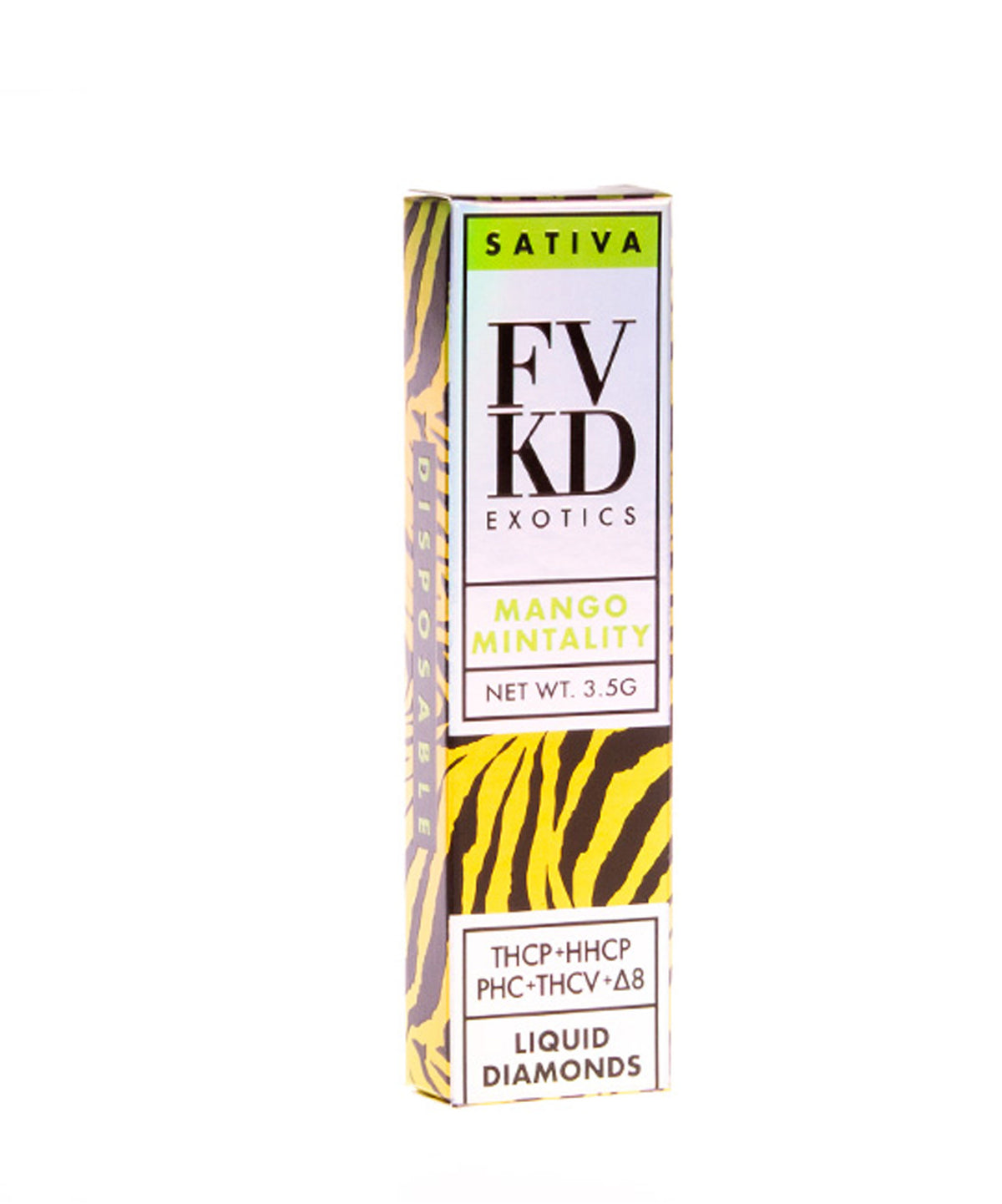FVKD Liquid Diamonds 3.5ML Vape in Mango Mintality (Sativa)