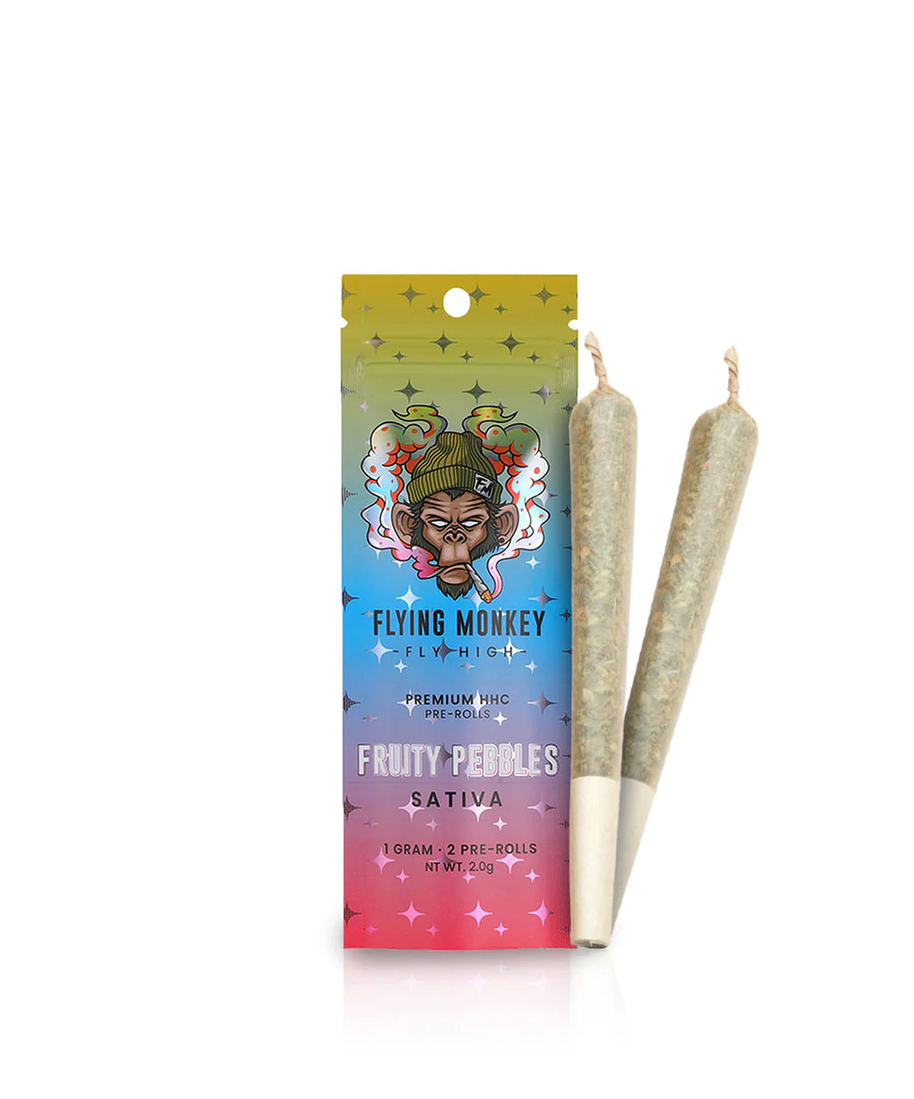 Flying Monkey HHC 2x1G Prerolls Fruity Pebbles