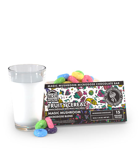 Tre House Magic Mushroom Microdose Blend Chocolate Bar Fruity Cereal