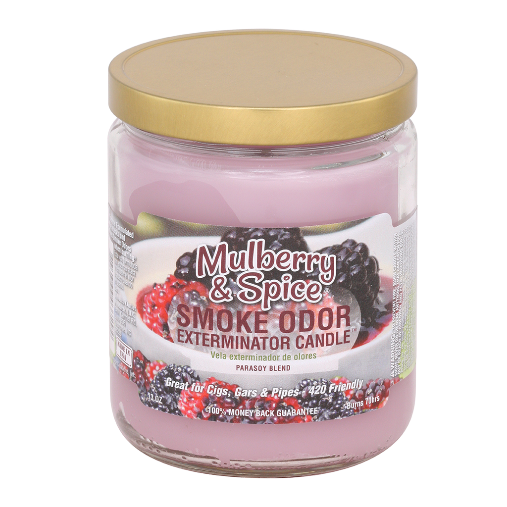 Smoke Odor Exterminator Mulberry and Spice Candle 13 OZ