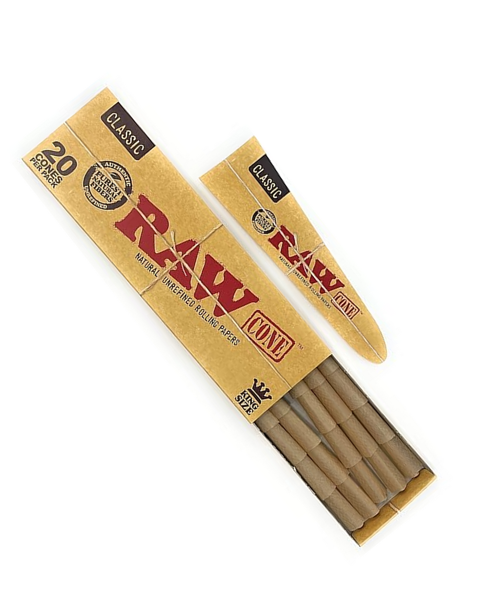 RAW Classic King Size 20 Pack Cones