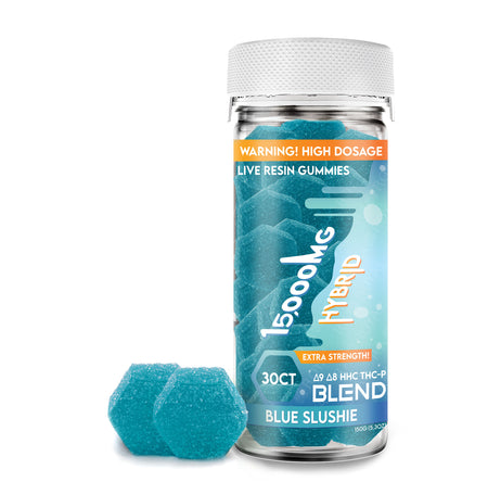 Ra Royal Blue Slushie Hybrid Live Resin Blend Gummies 15,000MG