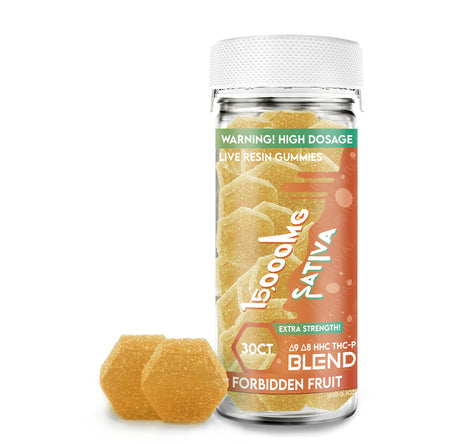 Ra Royal Forbidden Fruit Sativa Live Resin Blend Gummies 15,000MG