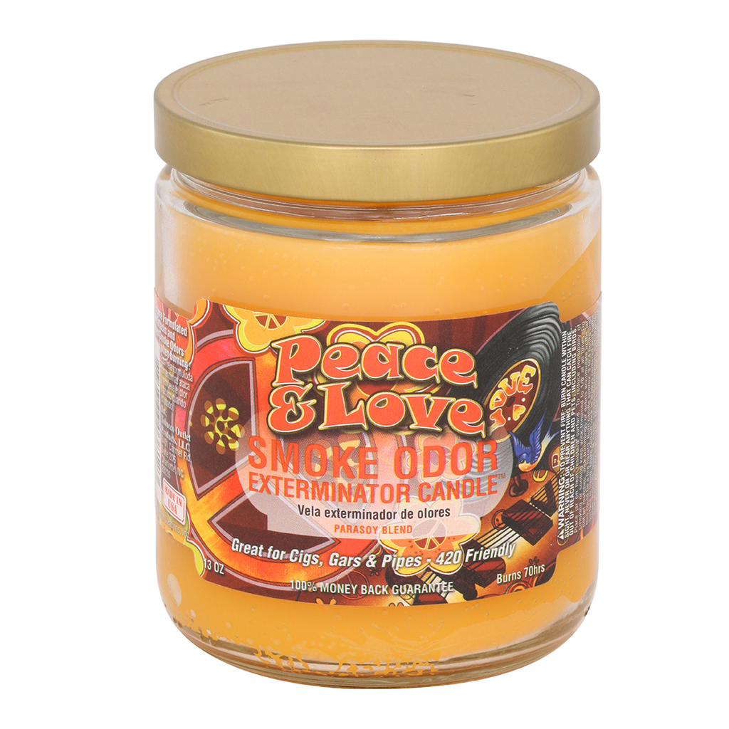 Smoke Odor Exterminator Peace and Love Candle 13 OZ