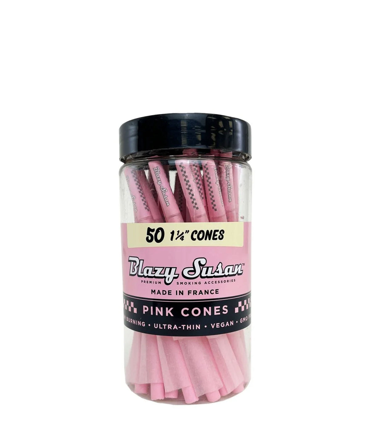 Blazy Susan 1 1/4 Size 50CT Cones in Pink