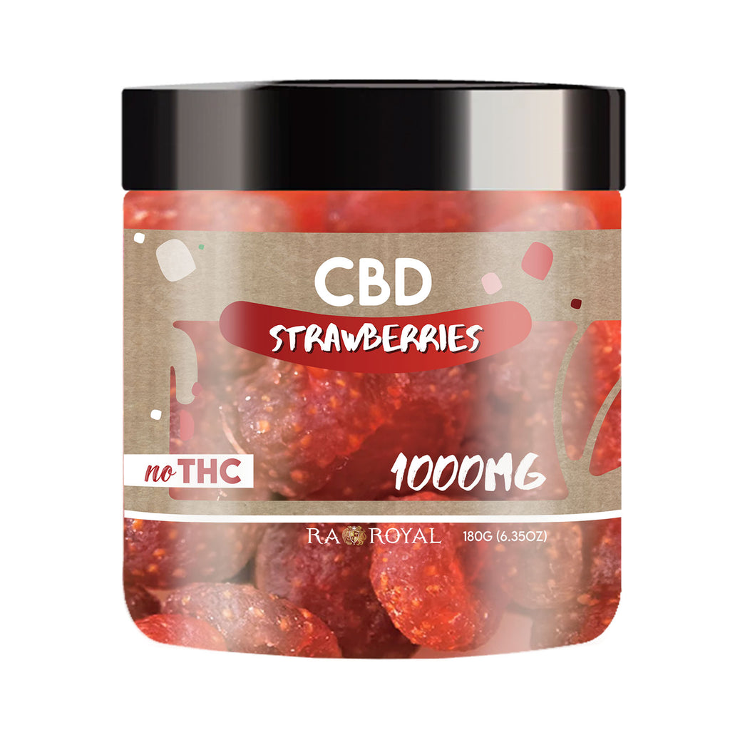 Ra Royal Strawberries CBD Dried Fruits 1000MG
