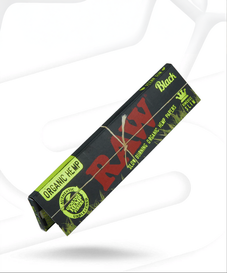 RAW Black Organic Hemp King Size Slim Rolling Paper