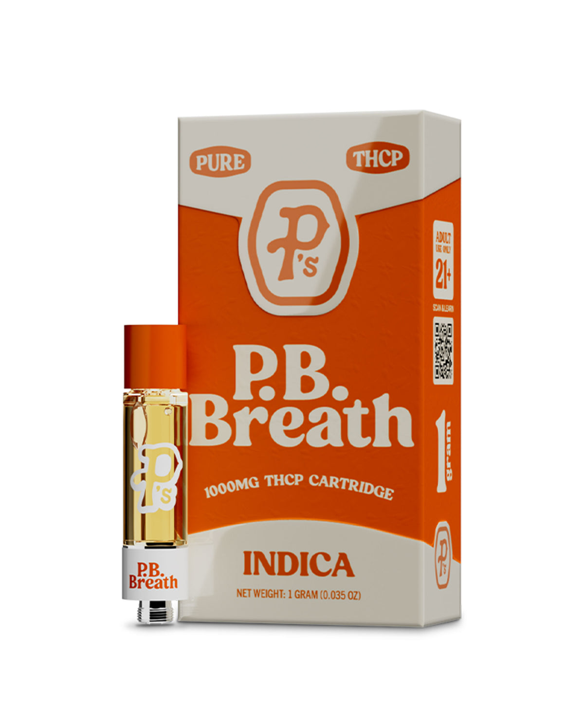 Pure P's THCp 1ML Cartridge in P.B. Breath (Indica)