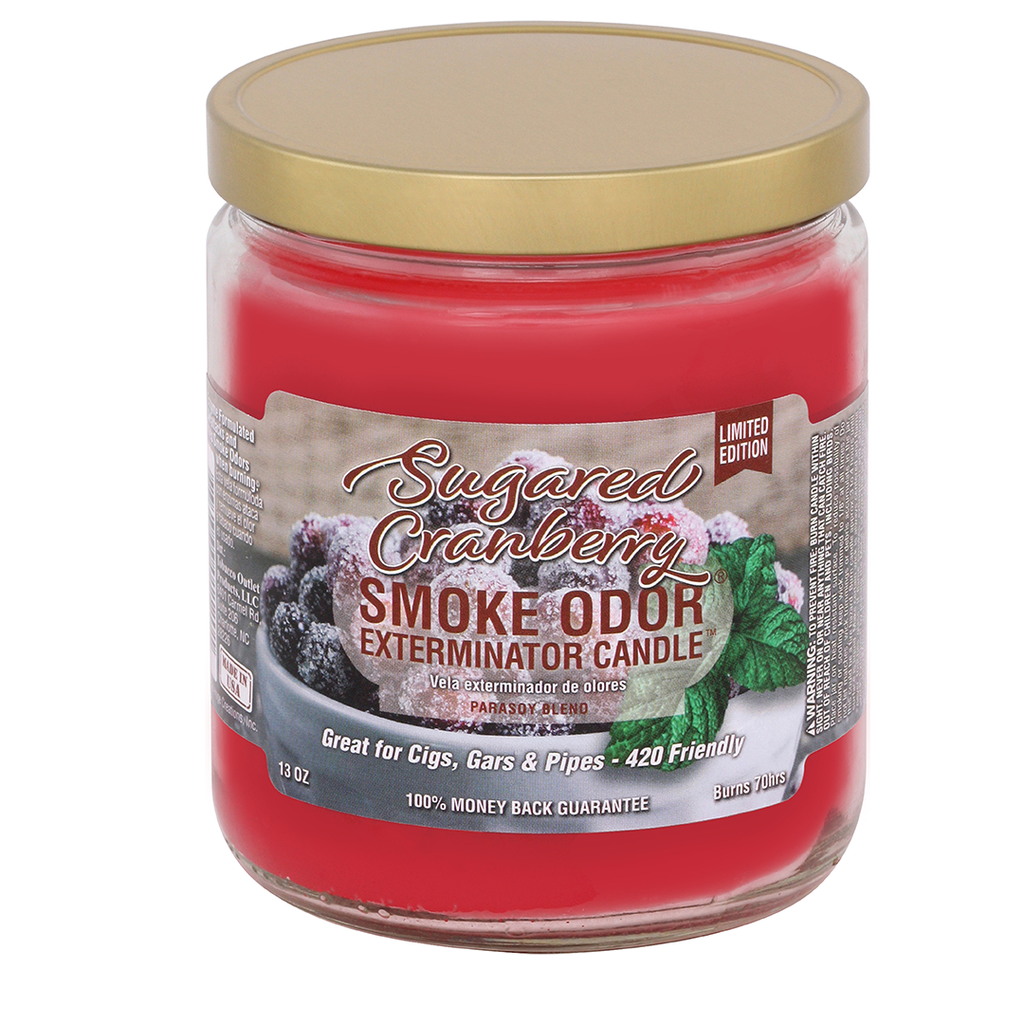 Smoke Odor Exterminator Sugared Cranberry Candle 13 OZ
