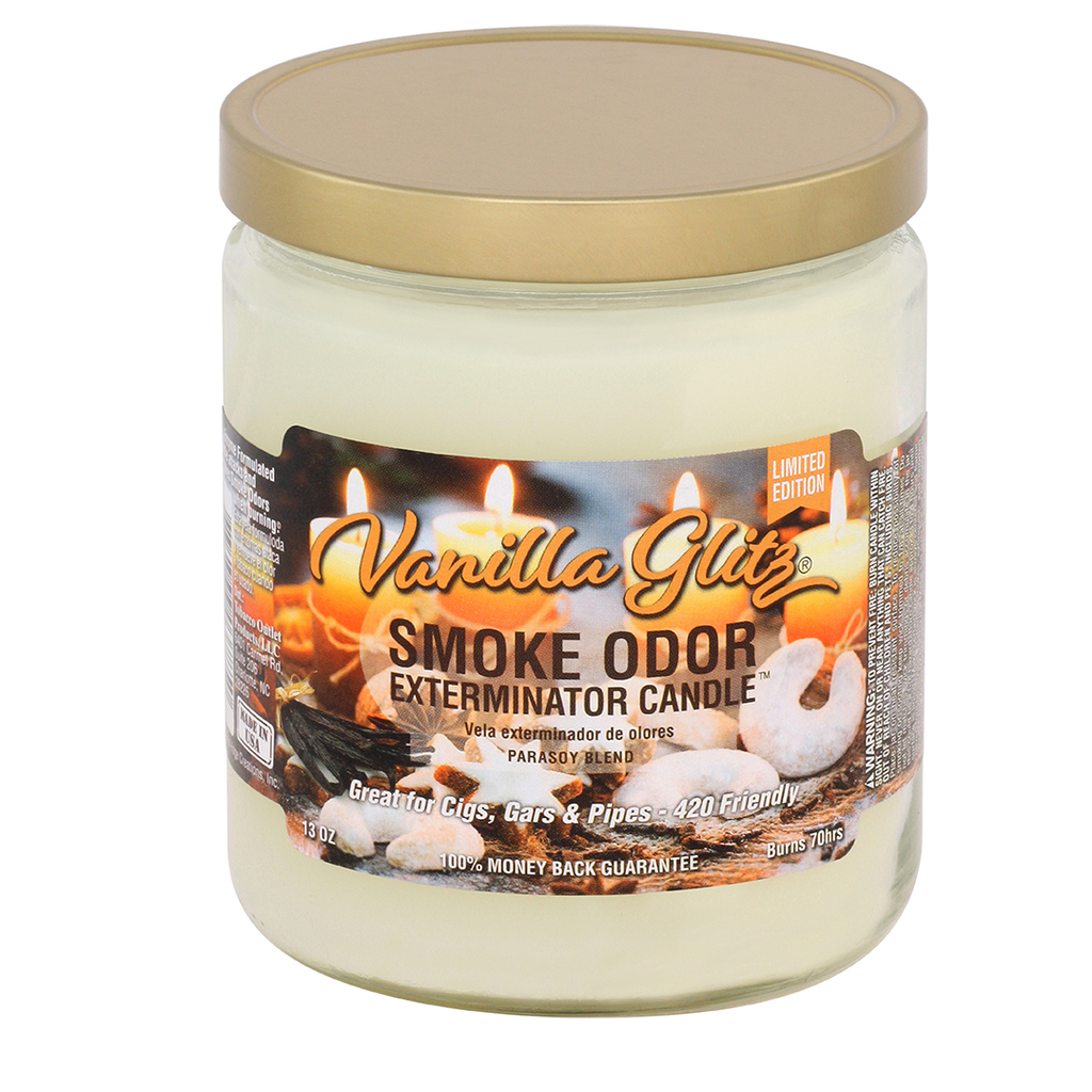 Smoke Odor Exterminator Vanilla Glitz Candle 13 OZ