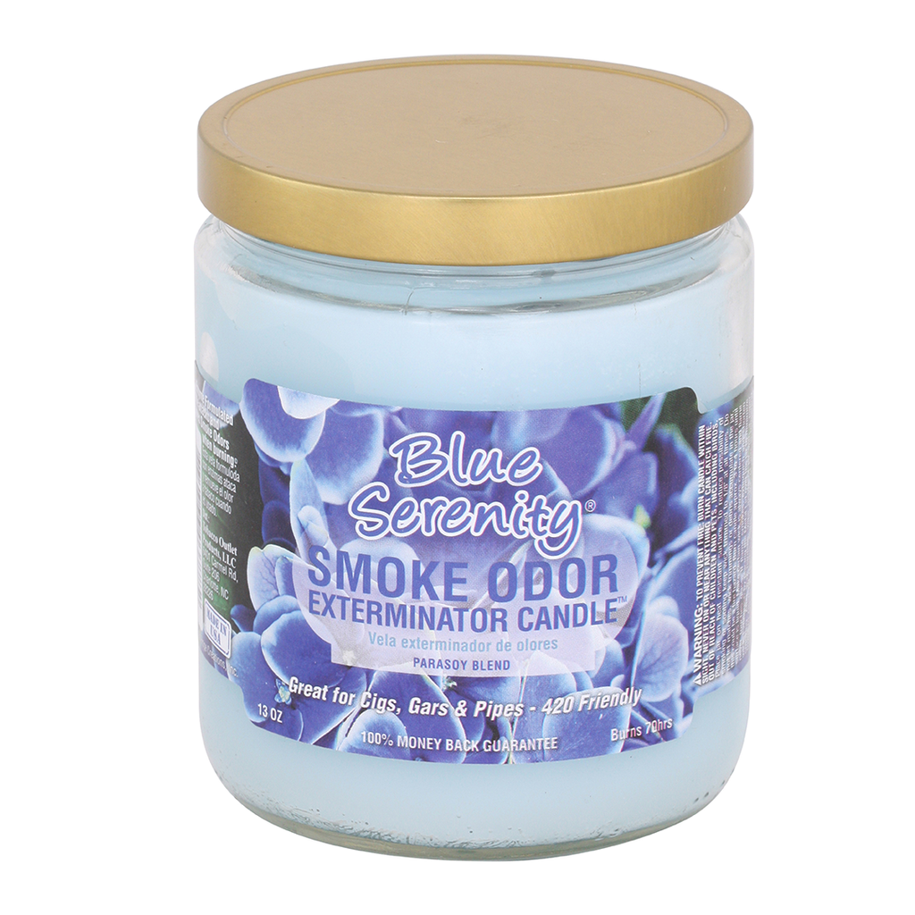 Smoke Odor Exterminator Blue Serenity Candle 13 OZ
