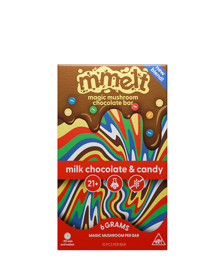 MMELT Mushroom Chocolate 6G Milk Chocolate & Candy Bar