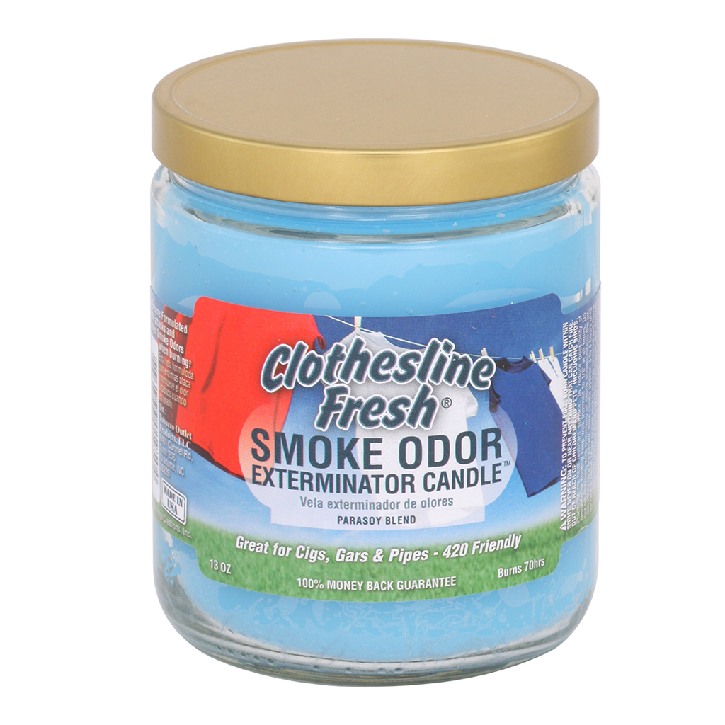 Smoke Odor Exterminator Clothesline Fresh Candle 13 OZ