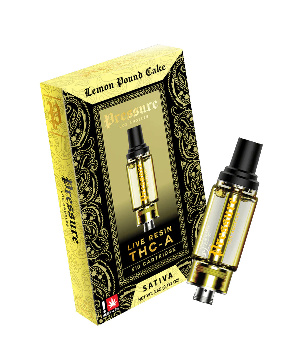 Pressure THCa Live Resin 3.5ML Cartridge Lemon Pound Cake
