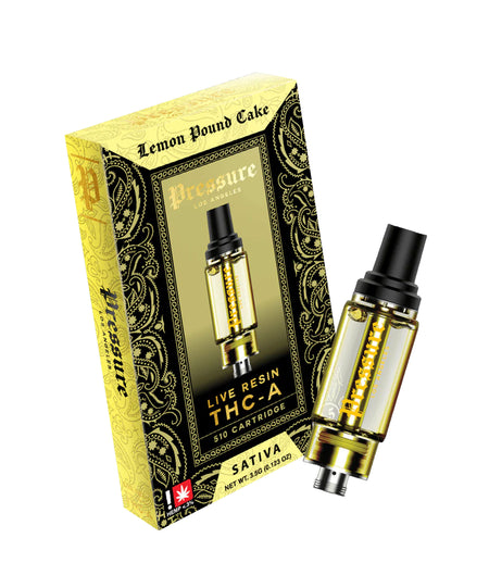 Pressure THCa Live Resin 3.5ML Cartridge Lemon Pound Cake
