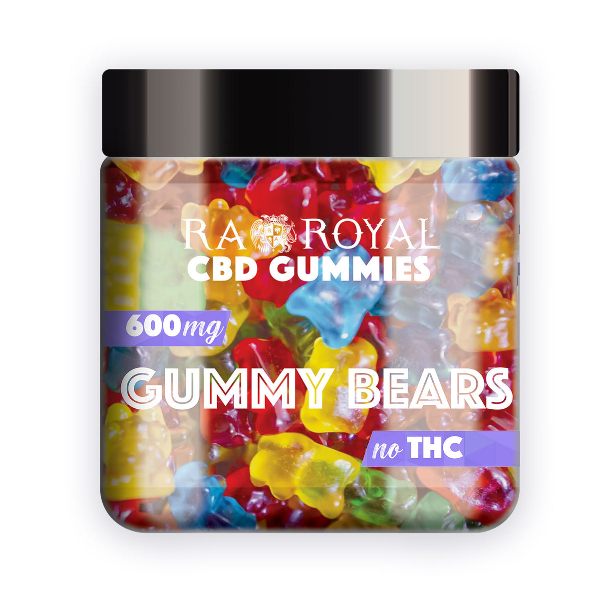 RA Royal CBD Isolate Gummy Bears: 600MG