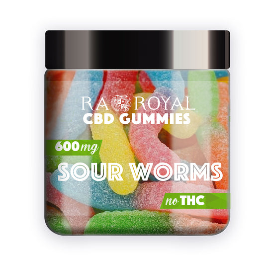 Ra Royal Sour Worms CBD Gummies 600MG