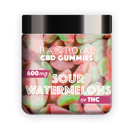 Ra Royal Sour Watermelons CBD Gummies 600MG