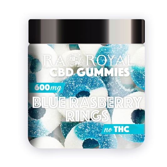 Ra Royal Blue Raspberry Rings CBD Gummies 600MG