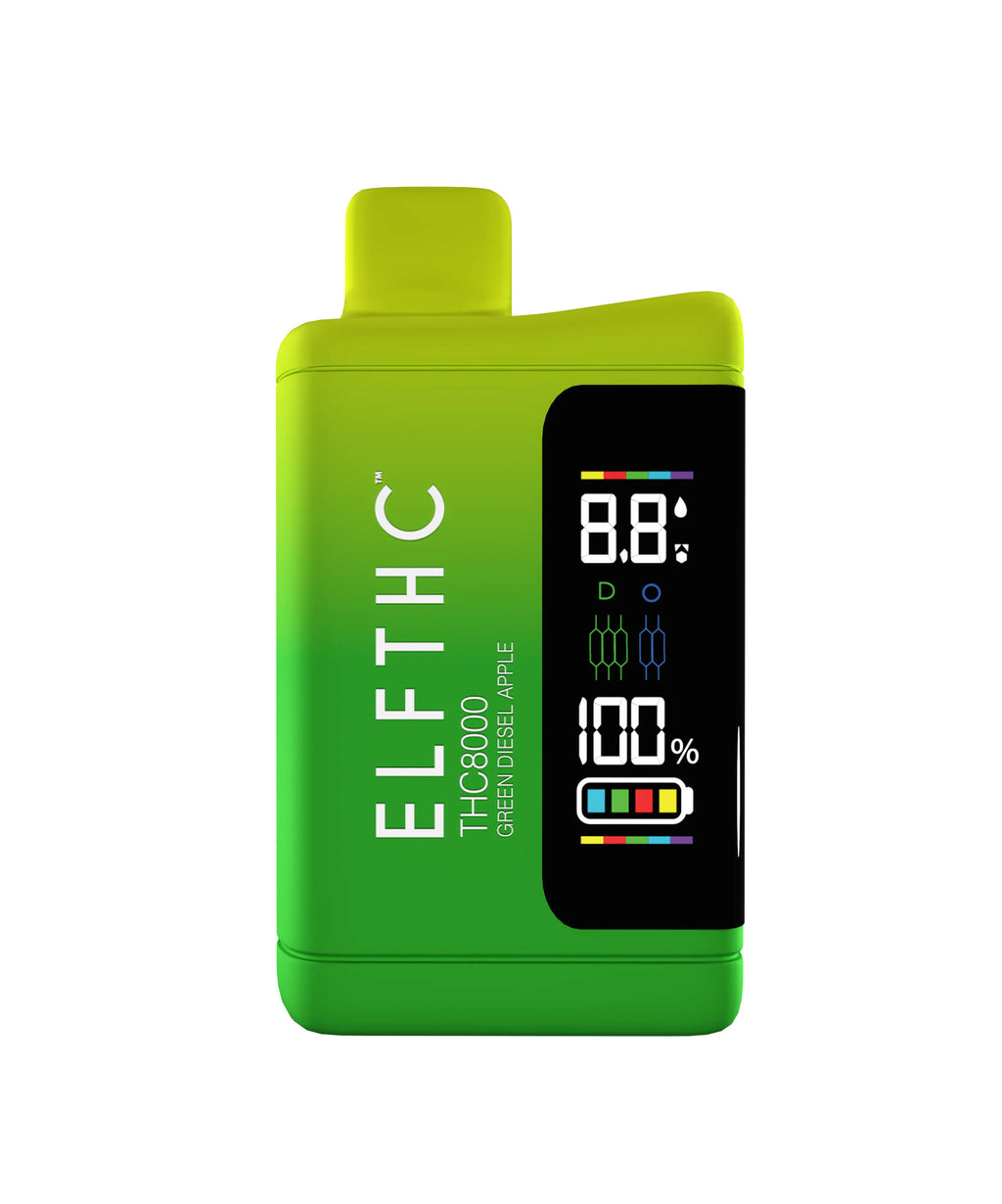 ElfTHC Spectre Blend 8ML Green Apple Diesel Vape