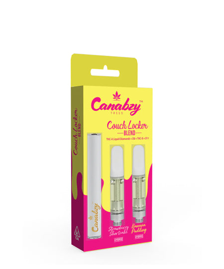 Canabzy Couch Locker Blend 2x2000MG Cartridge Kit Strawberry Shortcake + Banana Pudding
