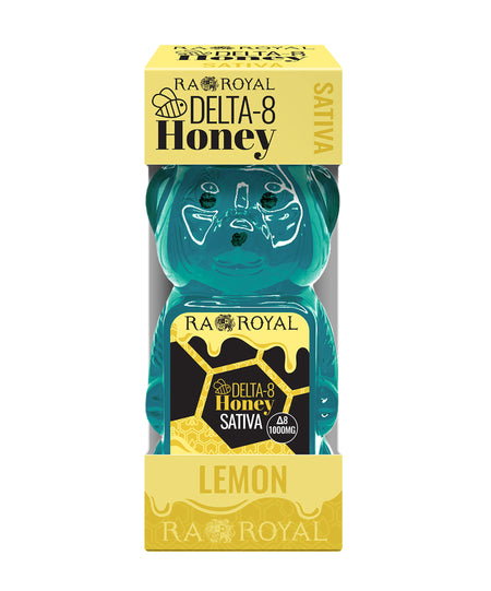 Ra Royal Lemon Citrus Sativa Delta 8 Honey Bear 1000MG