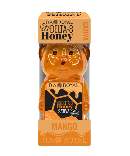 Ra Royal Mango Sunrise Sativa Delta 8 Honey Bear 1000MG