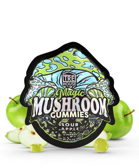 Tre House Magic Mushroom Sour Apple Gummies