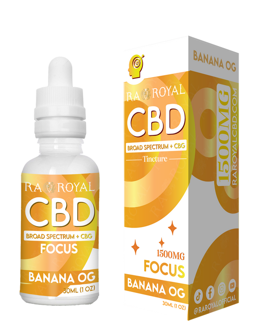 RA Royal CBD Blend 1500MG Tincture: Banana OG (Focus)
