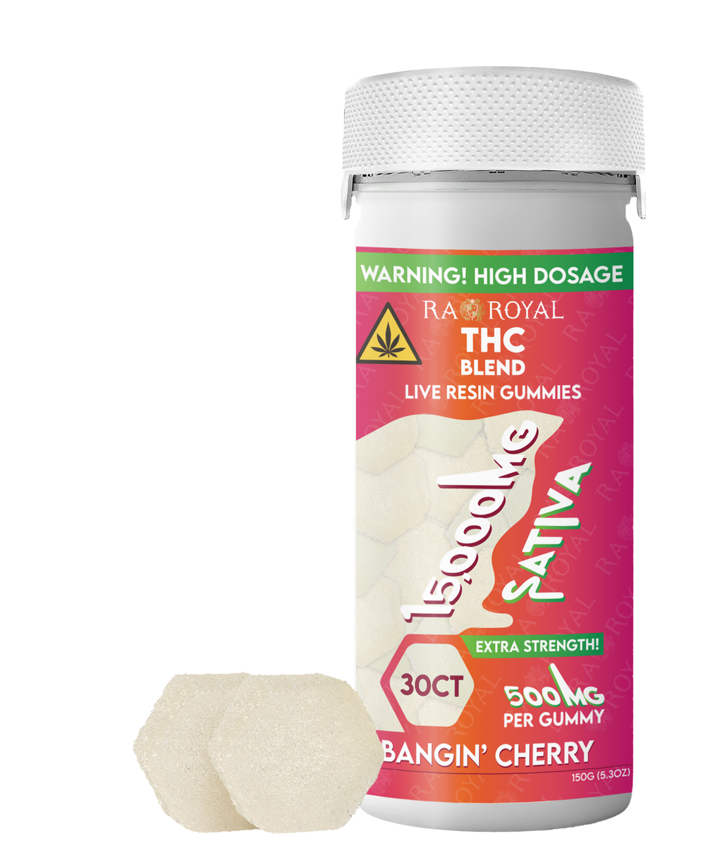 RA Royal THC Blend 15000MG Gummy: Bangin' Cherry (Sativa)