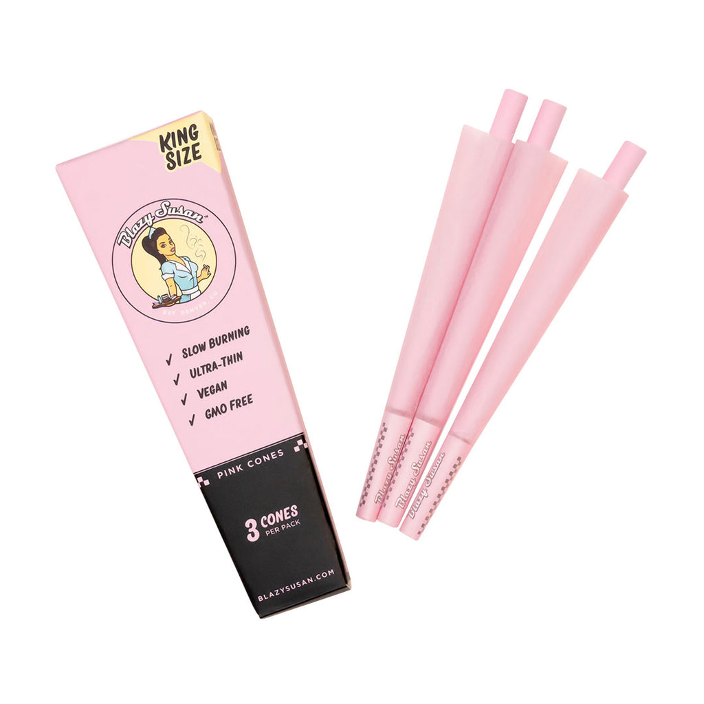 Blazy Susan King Size 3 Pack Cones Pink