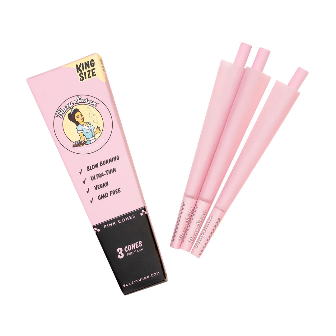 Blazy Susan King Size 3 Pack Cones Pink