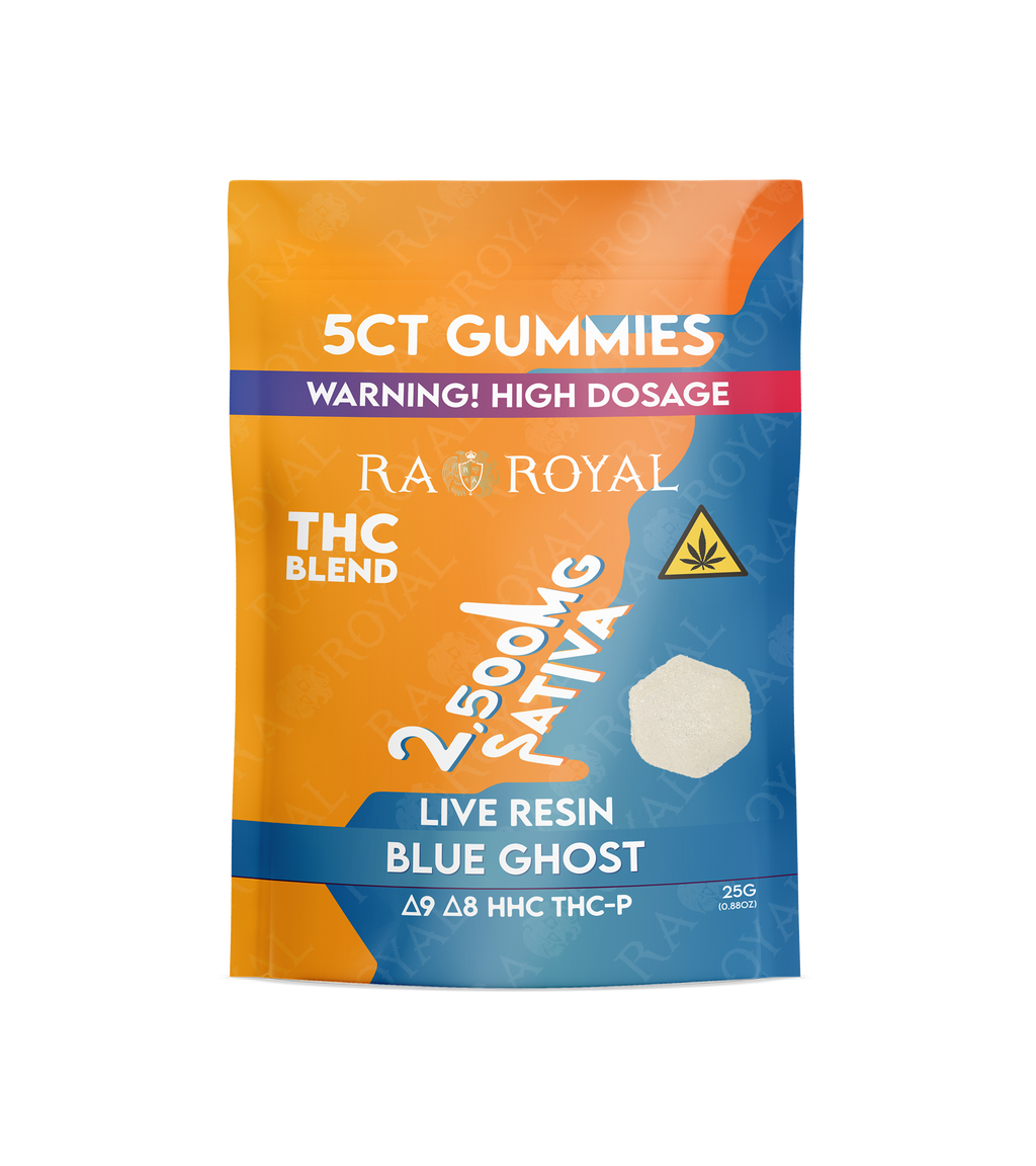 RA Royal THC Blend 2500MG Gummy: Blue Ghost (Sativa)