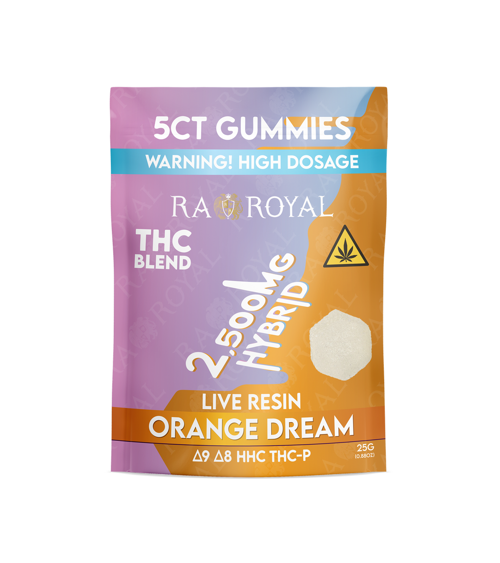 RA Royal THC Blend 2500MG Gummy: Orange Dream (Hybrid)