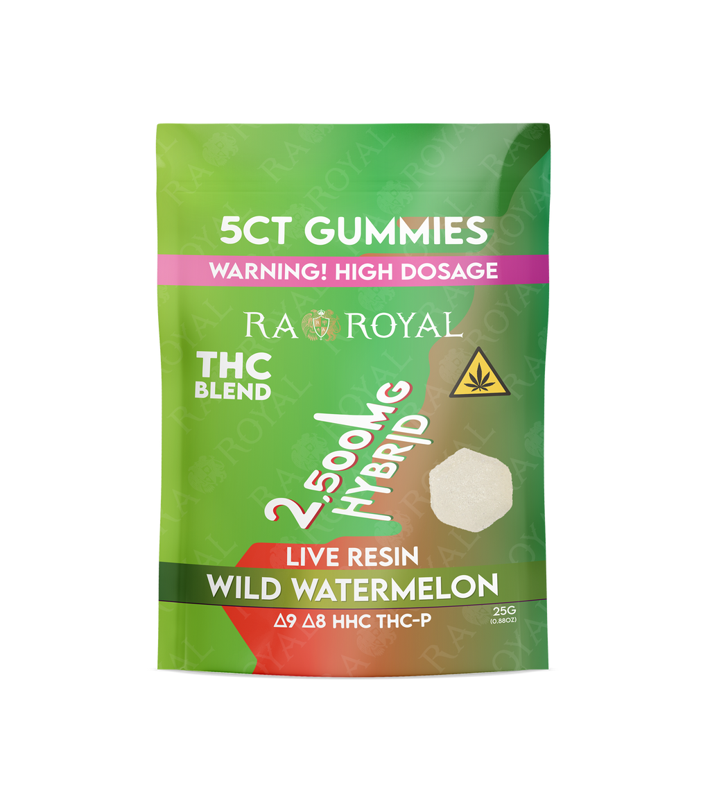 RA Royal THC Blend 2500MG Gummy: Wild Watermelon (Hybrid)