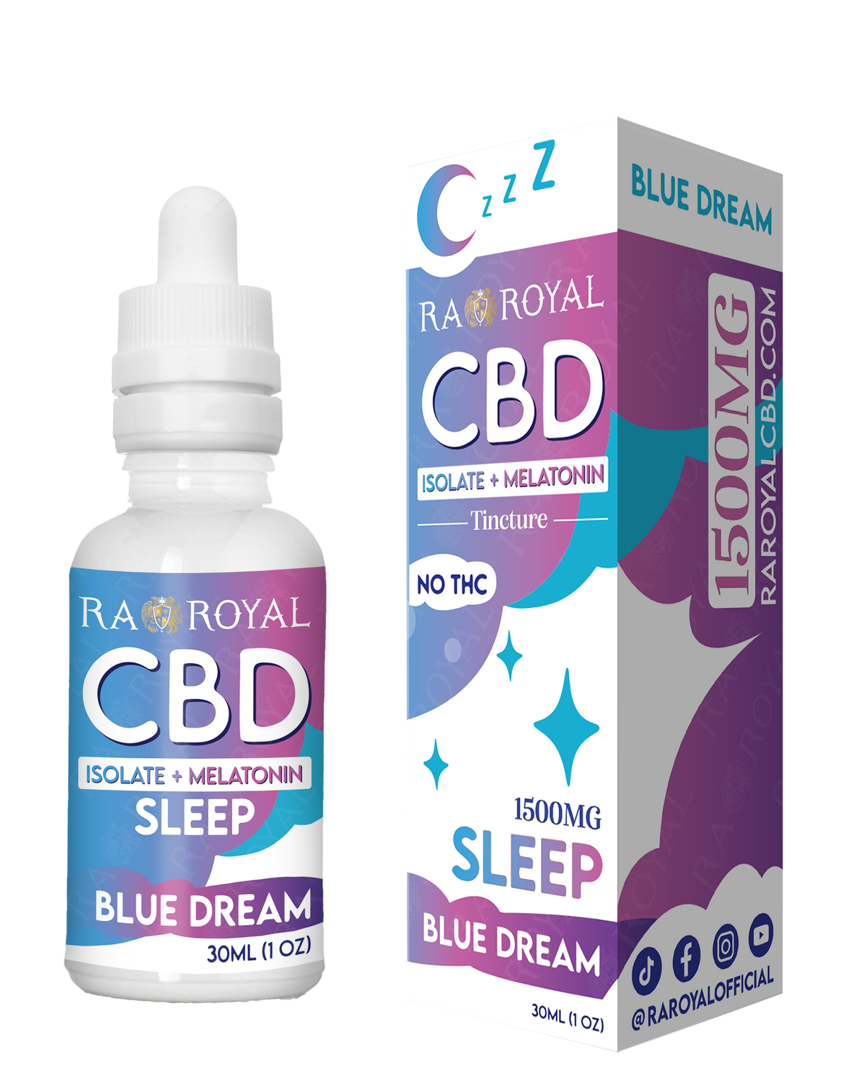 RA Royal CBD Blend 1500MG Tincture: Blue Dream (Sleep)