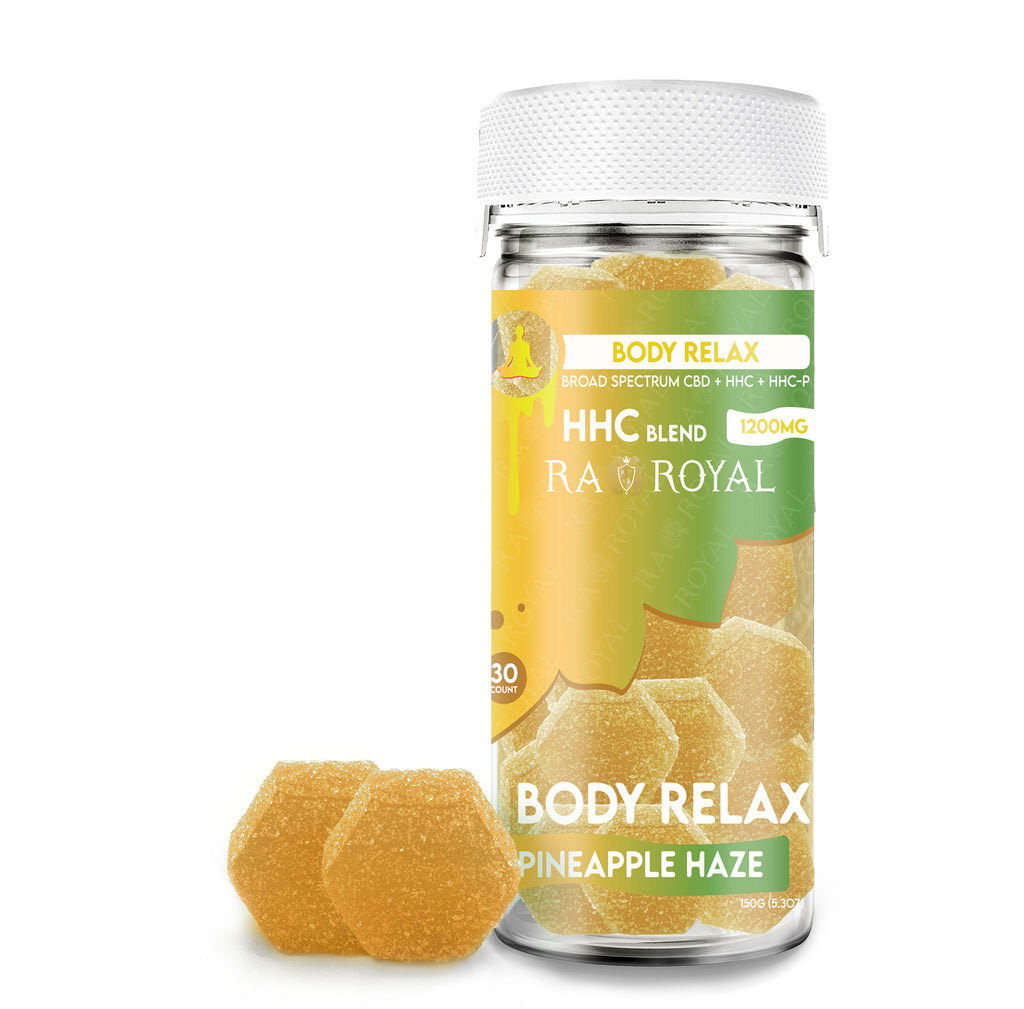 Ra Royal Pineapple Haze CBD Body Relax Gummies 1200MG