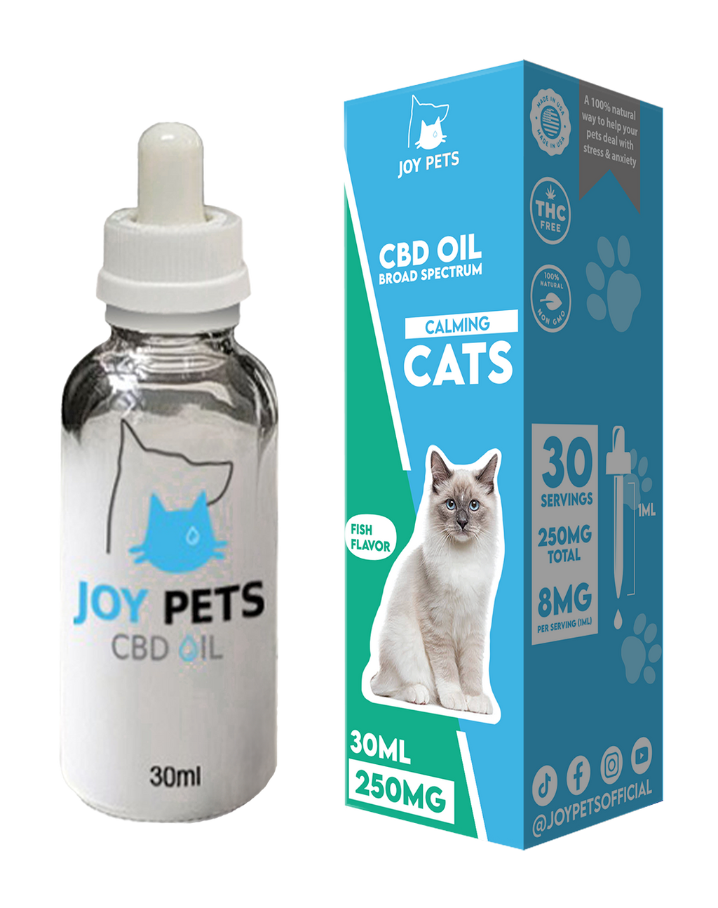 Joy Pets: CBD Tincture for Cats (250MG)